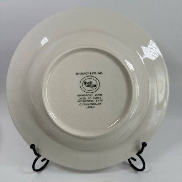 The Cellar O'Tannenbaum, 1 Large Rim Soup Bowl, Holly & Ribbon Border Christmas - Picture 11 of 13